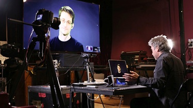 Edward Snowden und Jean-Michael Jarre im Video Exit | Bild: Screenshot youtube.com/ Filtr Germany