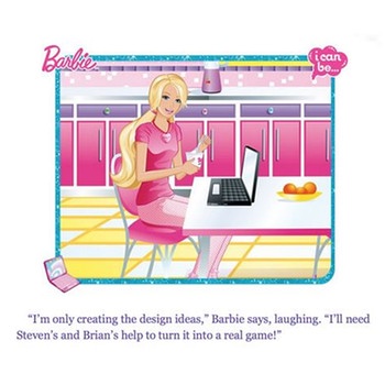 Ausschnitt aus dem Buch Barbie- I can be a Computer Enginerr | Bild: Screenshot computer-engineer-barbie.herokuapp.com