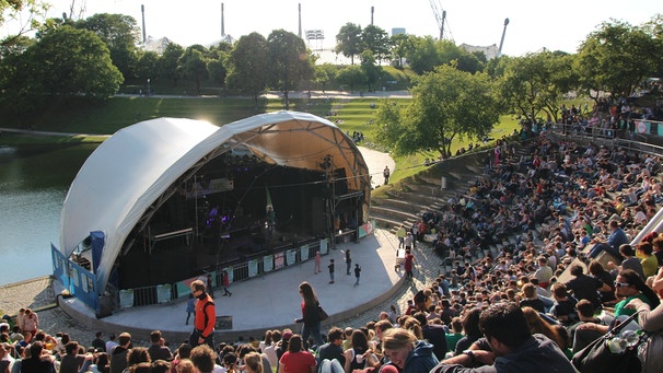 Die Bühne beim Theatron Festival 2014 im Olympiapark München | Bild: BR/Anna Bühler