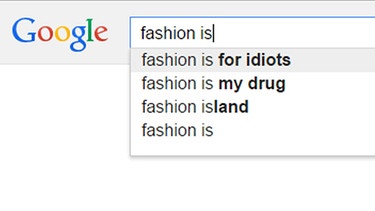 Fashion is for idiots | Bild: Screenshot