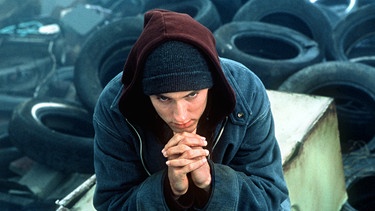 US-Rapper Eminem in seinem Film "8 Mile" | Bild: picture alliance / dpa