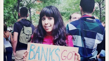 Rachel Richards bei den Occupy Wall Street Protesten in New York | Bild: Rachel Richards