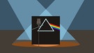 Grafik: Das Cover eines Pink Floyd-Albums steht auf einer Showbühne | Bild: BR