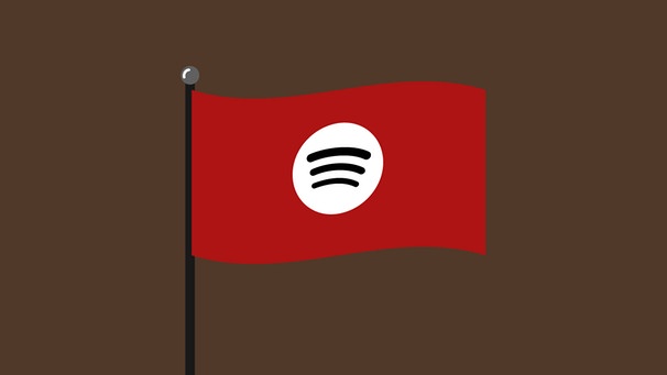 Grafik Fahne mit Spotify Logo | Bild: Dominik Wierl/BR