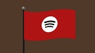 Grafik Fahne mit Spotify Logo | Bild: Dominik Wierl/BR