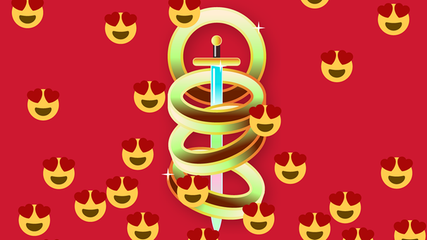 Logo der Band Toto mit vielen Love Emojis | Bild: BR