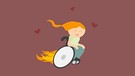 Ein Emoji von einer Frau im Rollstuhl. | Bild: BR