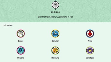 mokli app | Bild: Screenshot MOKLI-App