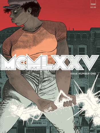 Cover Comic "MCMLXXV" - Schwarze Frau mit Eisenstange | Bild: Image Verlag