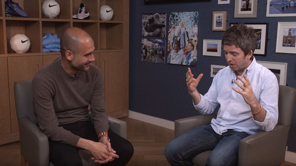 Noel interviewt Pep | Bild: Manchester City TV YouTube