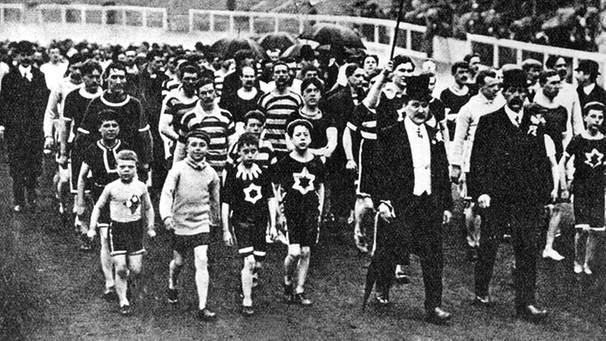 Politik im Sport // Einmarsch der Sportler bei den Olympischen Spielen 1908 | Bild: picture-alliance/dpa