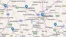 Karte - Sperrstunde in Bayern | Bild: Bing Maps