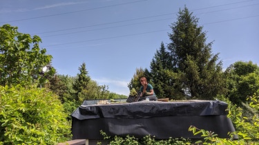 Dachbegrünung im Querbeet-Garten mit Sabrina NItsche | Bild: Julia Schade