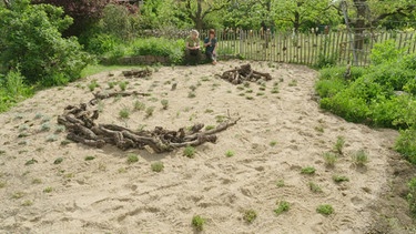 Sandbeet in Iphofen (Unterfranken) mit Sabrina Nitsche und Evelyn Hatzung | Bild: BR / Michael Ackermann
