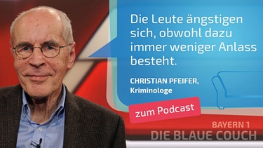 Christian Pfeiffer zu Gast bei der Blauen Couch | Bild: dpa/picture alliance, Montage: BR