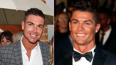 Sie ähneln sich: Clemens und Cristiano Ronaldo | Bild: privat/ mauritius-images