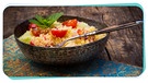 Frischer Couscous als Salat angerichtet | Bild: mauritius-images