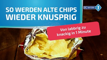 Hack für knusprige Chips. | Bild: BR/ Jonas Schramm