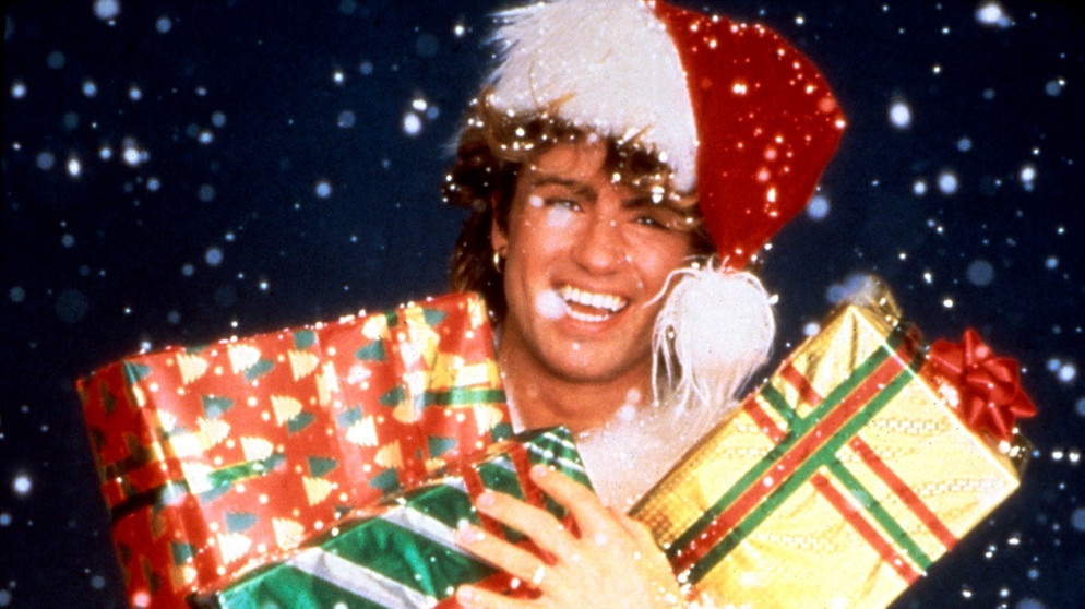 "Last Christmas" George Michael als Santa Claus. | Bild: mauritius-images