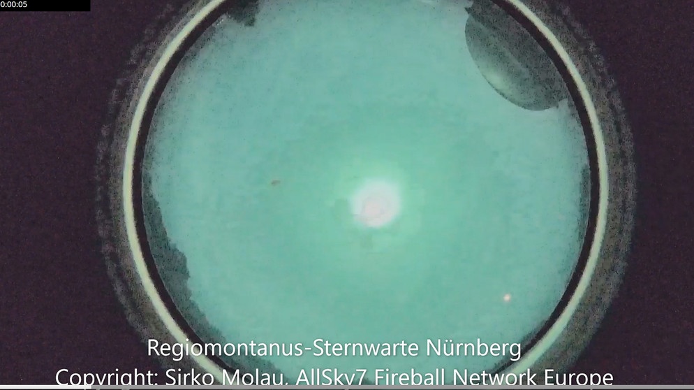 Bild von der Sternwarte Nürnberg | Bild: Sirko Molau, AllSky7 Fireball Network