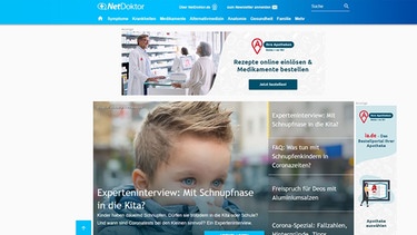Homepage von netdoktor.de - Screenshot vom 24.07.2020 | Bild: netdoktor.de