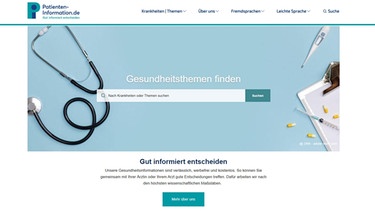 patienten-information.de - Screenshot vom 24.07.2020 | Bild: patienten-information.de