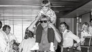 Rod Stewart und sein Sohn in den 80ern | Bild: mauritius-images