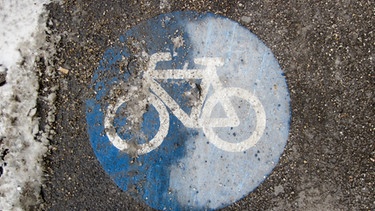 Zeichen für Fahrradweg | Bild: picture-alliance/dpa