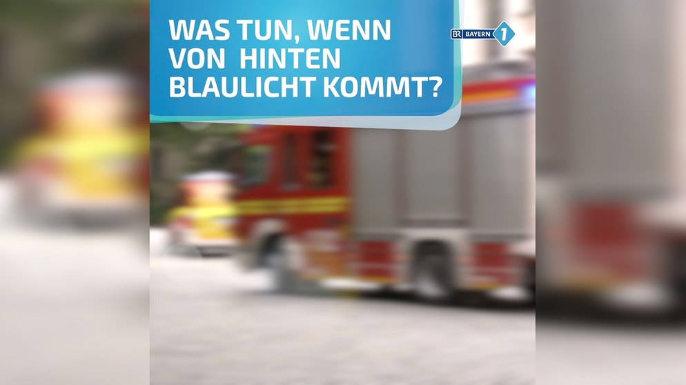 Verhalten bei Blaulicht: Darf ich eine rote Ampel überfahren, um  Einsatzfahrzeugen auszuweichen?, Bayern 1, Radio
