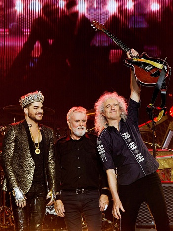 Adam Lambert, Roger Taylor, Brian May | Bild: Xavier Vila 