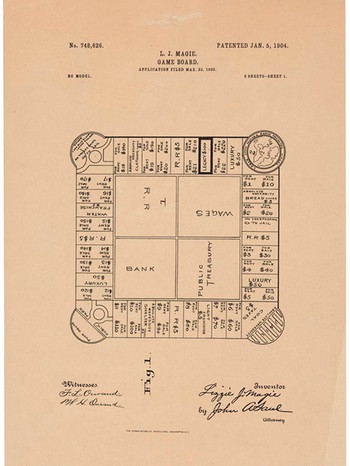 Der Ursprung von Monopoly war das 1904 patentierte Brettspiel "Landlords Game" von Lizzie Magie. | Bild: mauritius-images