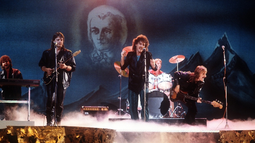Die österreichische Band Opus bei einem Auftritt im Jahr 1985. | Bild: picture-alliance/dpa