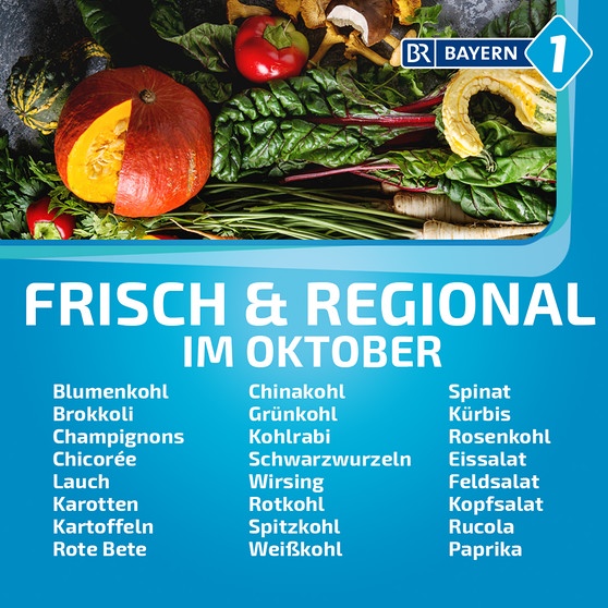 | 1 Bayern ist und Gemüse Wann frisch regional? Saisonkalender: Obst und welches | Radio