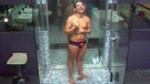 DSDS-Teilnehmer Daniel Küblböck singt in der Dusche im Big-Brother-Haus | Bild: dpa-Bildfunk