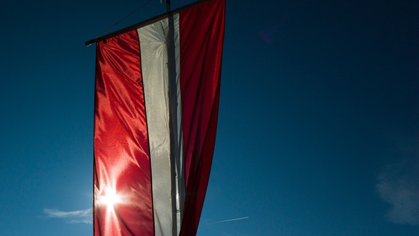 Österreichische Fahne | Bild: picture-alliance/dpa