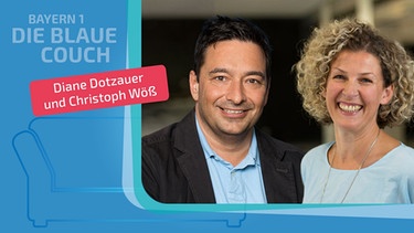 Diane Dotzauer und Christoph Wöß zu Gast auf der Blauen Couch | Bild: BR, Montage: BR