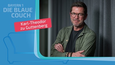 Karl-Theodor zu Guttenberg zu Gast auf der Blauen Couch | Bild: dpa Bildfunk, Sebastian Gollnow; Montage: BR