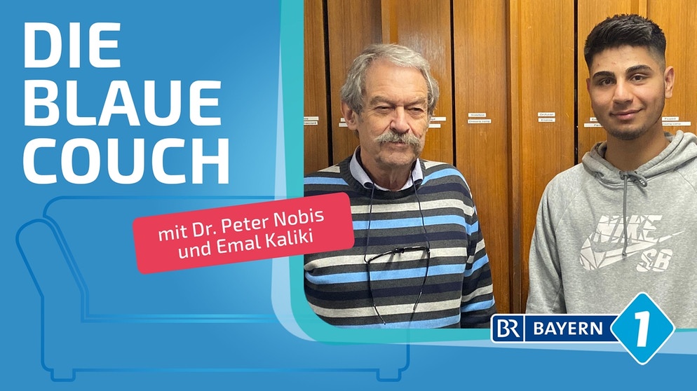 Dr. Peter Nobis und Emal Kaliki auf der Blauen Couch | Bild: privat, Montage: BR