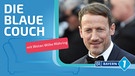 Die Blaue Couch auf BAYERN 1 mit Schauspieler Wotan Wilke Möhring | Bild: picture-alliance/dpa; Montage: BR