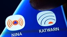 Katwarn auf dem Smartphone | Bild: mauritius-images