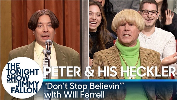 Peter and His Heckler - "Don't Stop Believin'" (with Will Ferrell) | Bild: The Tonight Show Starring Jimmy Fallon (via YouTube)