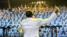 Ein Gospelchor in der Münchner Olympiahalle | Bild: picture-alliance/dpa