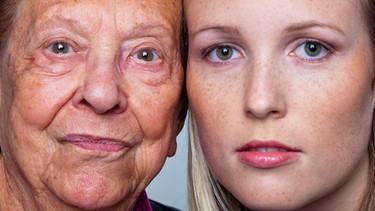 Gesichter: eine ältere Frau, eine junge Frau | Bild: colourbox.com