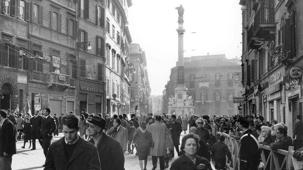 Mariensäule in Rom, Piazza di Spagna | Bild: picture alliance / akg-images | akg-images / Paul Almasy