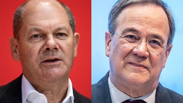Olaf Scholz (SPD) und Armin Laschet (CDU) | Bild: picture-alliance/dpa