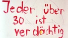 Protest-Wandmalereien in der Akademie 1968/69 | Bild: Aufnahmen des Hausmeisters der Akademie, 1968/69, Archiv AdBK