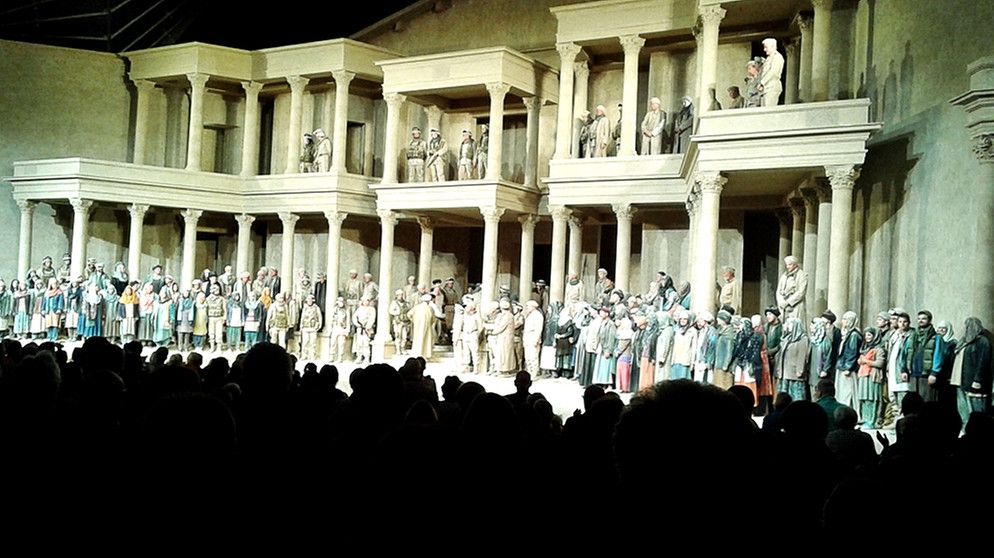 "Nabucco"-Aufführung in Oberammergau | Bild: Viola Schenz