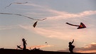 Kinder lassen Drachen steigen | Bild: picture-alliance/dpa