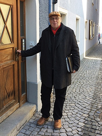 Ludwig Max Fischer 2016 zu Besuch in seiner Heimatstadt Regensburg | Bild: Joseph Berlinger