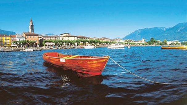 Blick auf Ascona am Lago Maggiore mit Teilansicht des Monte Veritá | Bild: picture-alliance/dpa